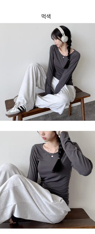 Fleece Long Sleeve Tee