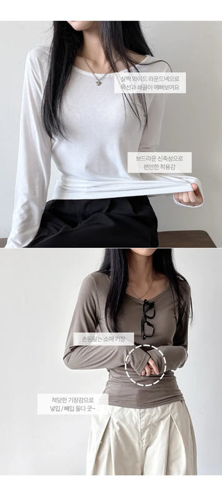 Fleece Long Sleeve Tee