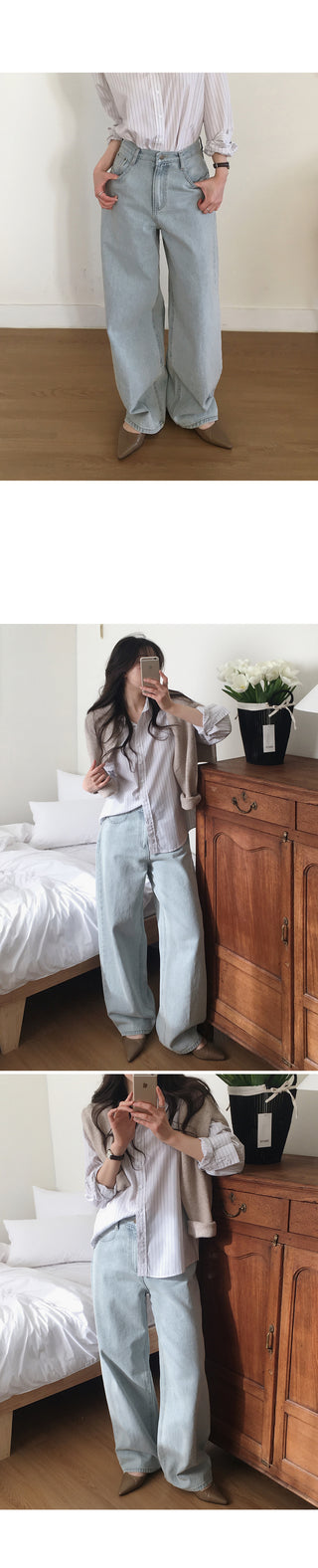 Daily Wide Denim Pants