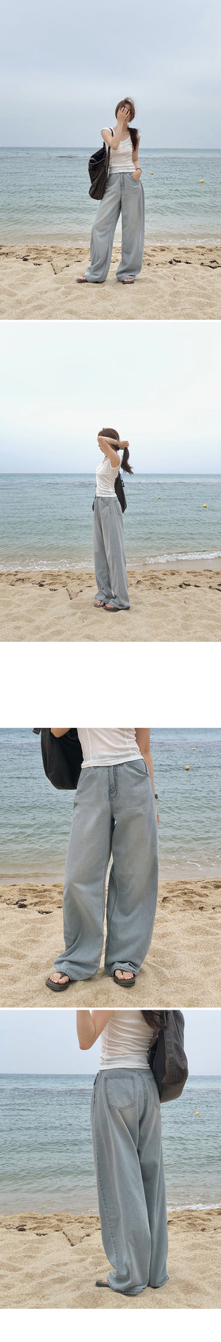Summer wide chino pants