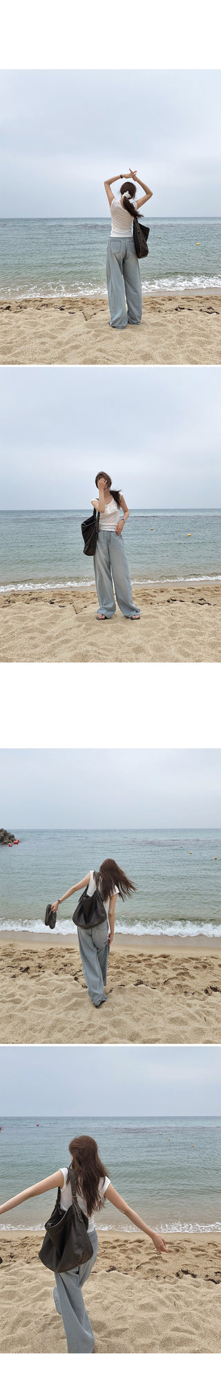 Summer wide chino pants