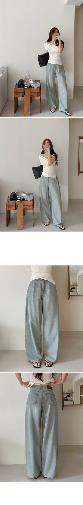 Summer wide chino pants