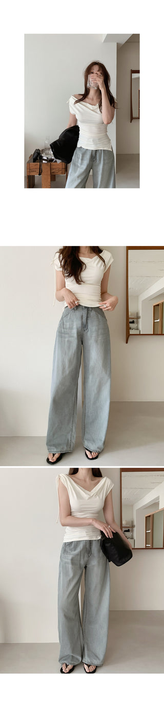 Summer wide chino pants