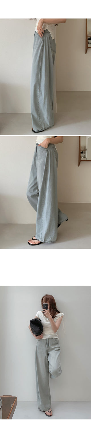 Summer wide chino pants