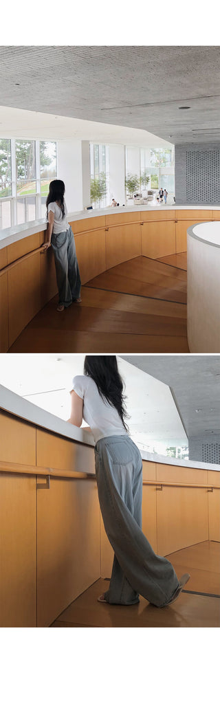 Summer wide chino pants