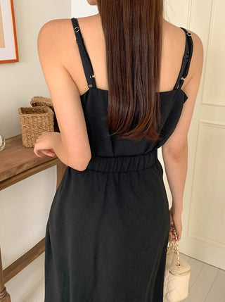 Black camisole dress