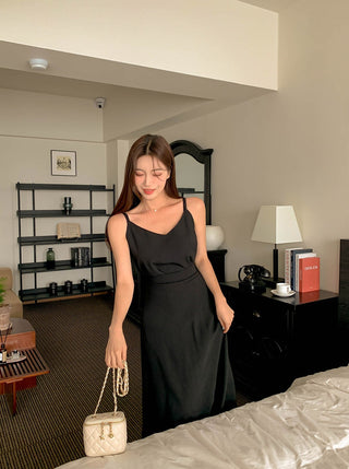 Black camisole dress
