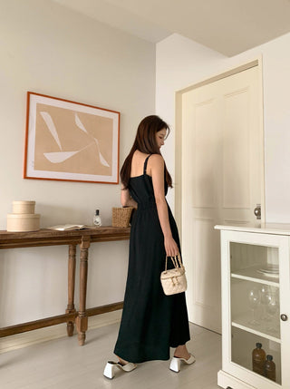 Black camisole dress