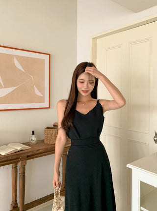 Black camisole dress