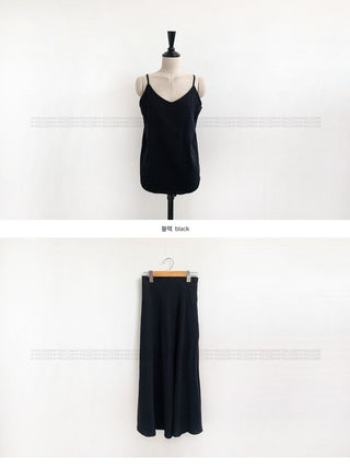 Black camisole dress