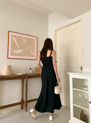 Black camisole dress