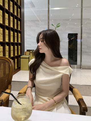 One-shoulder sweater