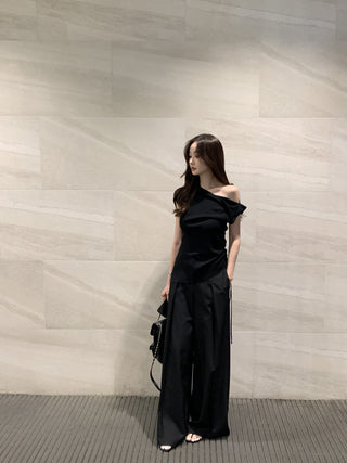 One-shoulder sweater