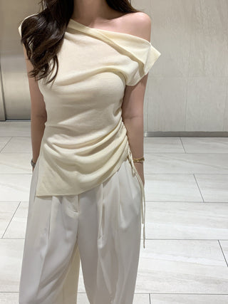 One-shoulder sweater