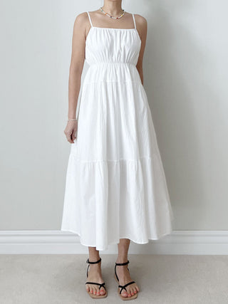 Squared collar dress