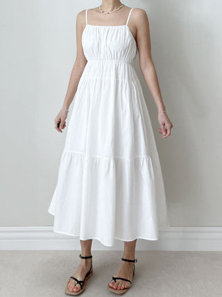 Squared collar dress