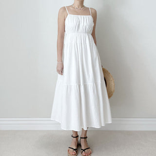 Squared collar dress