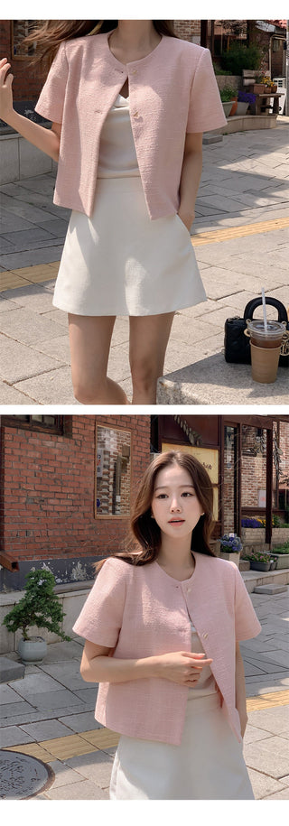 Woolen short coat