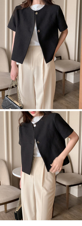 Woolen short coat