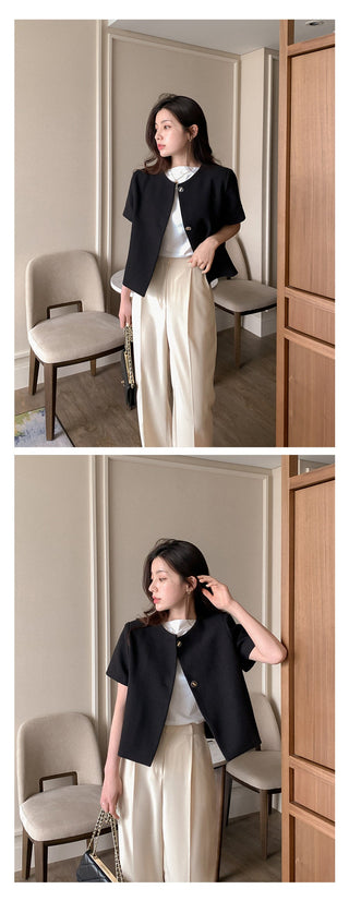 Woolen short coat