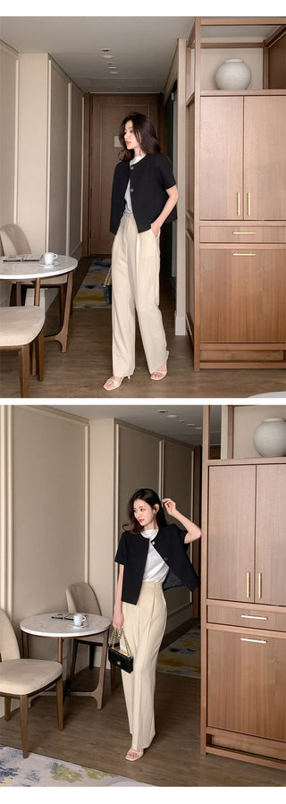 Woolen short coat