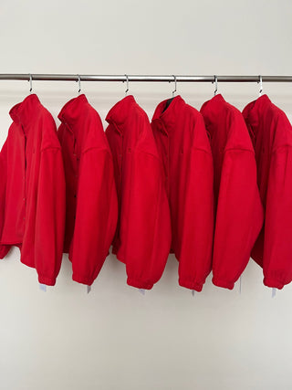 Red fleece jacket