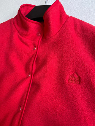 Red fleece jacket