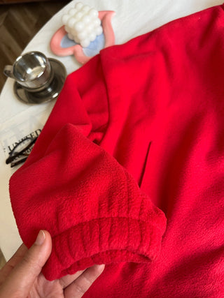 Red fleece jacket