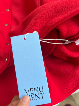 Red fleece jacket