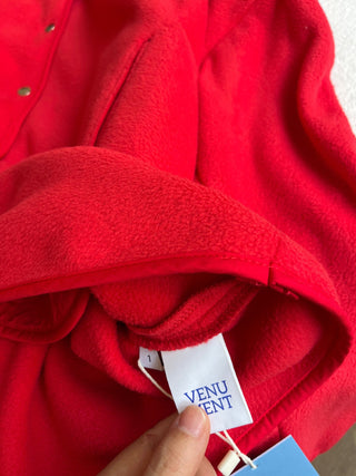 Red fleece jacket