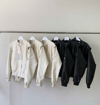 Black leather coat
