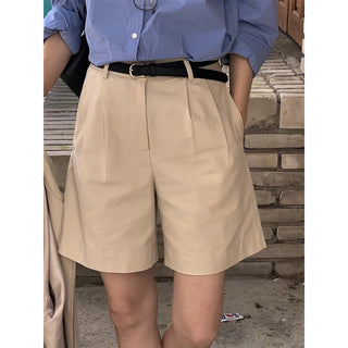 Zipper shorts suit Jacket
