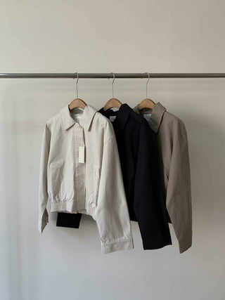 Zipper shorts suit Jacket
