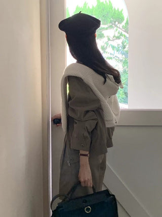 Zipper shorts suit Jacket