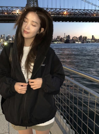 Hooded fleece jacket
