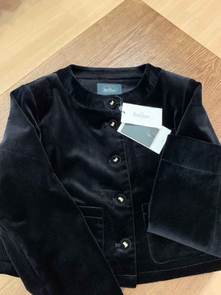 Velvet buckle coat