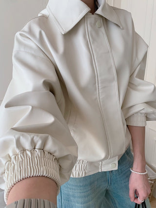 PU leather jacket