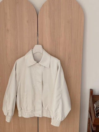 PU leather jacket