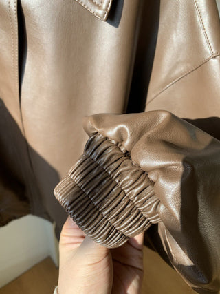 PU leather jacket
