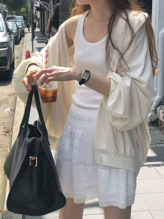 Hood zip coat