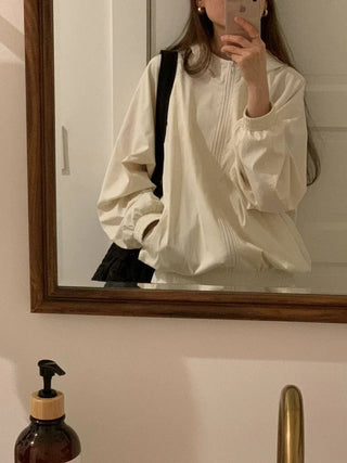 Hood zip coat