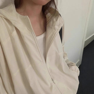 Hood zip coat