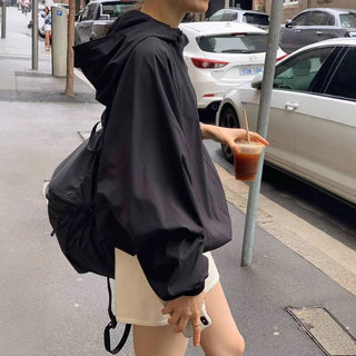 Hood zip coat