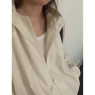 Hood zip coat