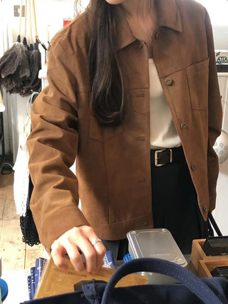 Velvet short coat
