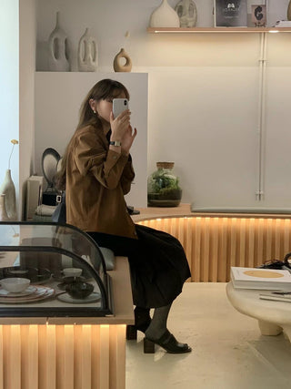 Velvet short coat