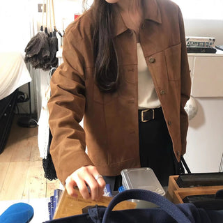 Velvet short coat