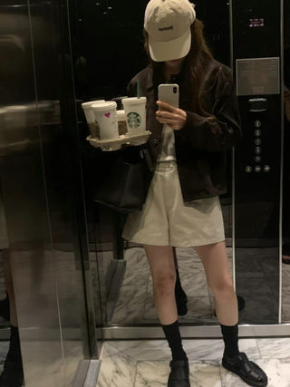 Velvet short coat