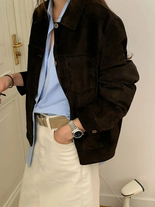 Velvet short coat