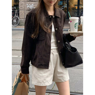 Velvet short coat
